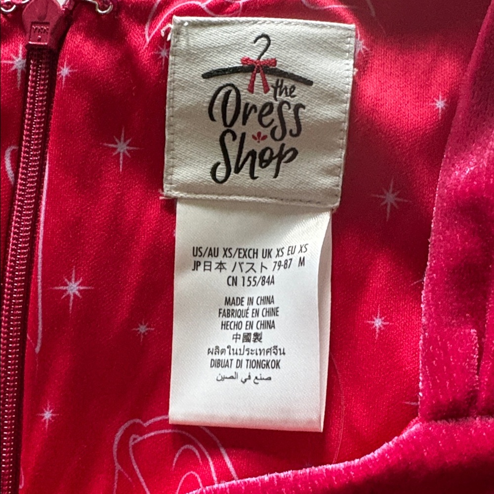 Disney Jessica Rabbit Fuchsia Velvet Sleeveless Midi Dress Size XS - Picture 7 of 13